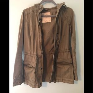 Hollister Army Green Anorak Size S